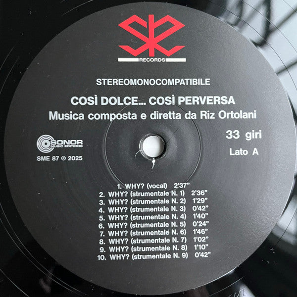 Riz Ortolani ~ Così Dolce... Così Perversa (Colonna Sonora Originale Del Film) (Vinyl) - Djungel & Jazz