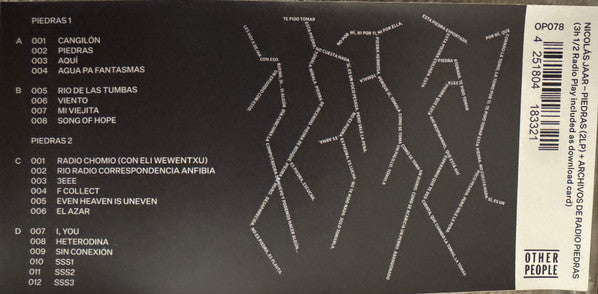 Nicolas Jaar ~ Piedras (Vinyl) - Djungel & Jazz