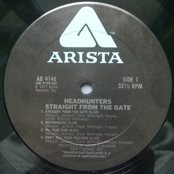The Headhunters : Straight From The Gate (LP, Album, Pit)