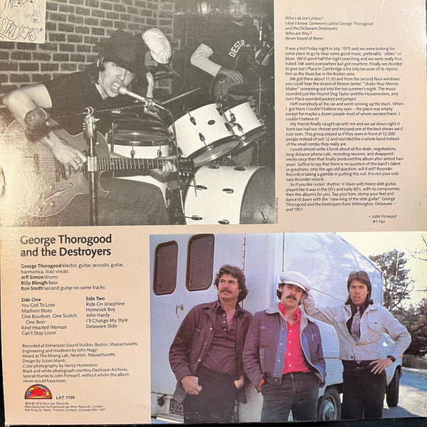 George Thorogood And The Destroyers* : George Thorogood And The Destroyers (LP, Album, RE)