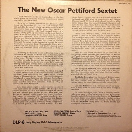 The New Oscar Pettiford Sextet ~ The New Oscar Pettiford Sextet (Vinyl) - Djungel & Jazz