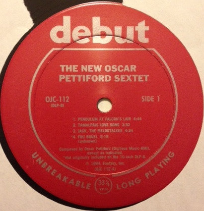 The New Oscar Pettiford Sextet ~ The New Oscar Pettiford Sextet (Vinyl) - Djungel & Jazz