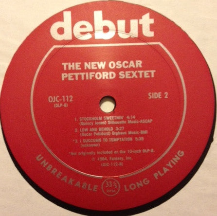 The New Oscar Pettiford Sextet ~ The New Oscar Pettiford Sextet (Vinyl) - Djungel & Jazz