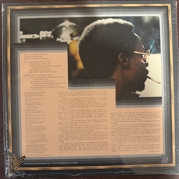 The Harold Wheeler Consort ~ Black Cream (Vinyl) - Djungel & Jazz