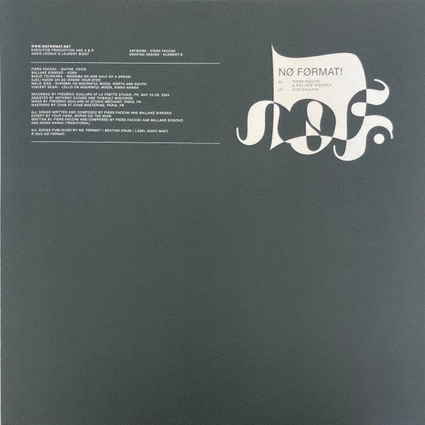 Piers Faccini, Ballaké Sissoko ~ Our Calling (Vinyl) - Djungel & Jazz