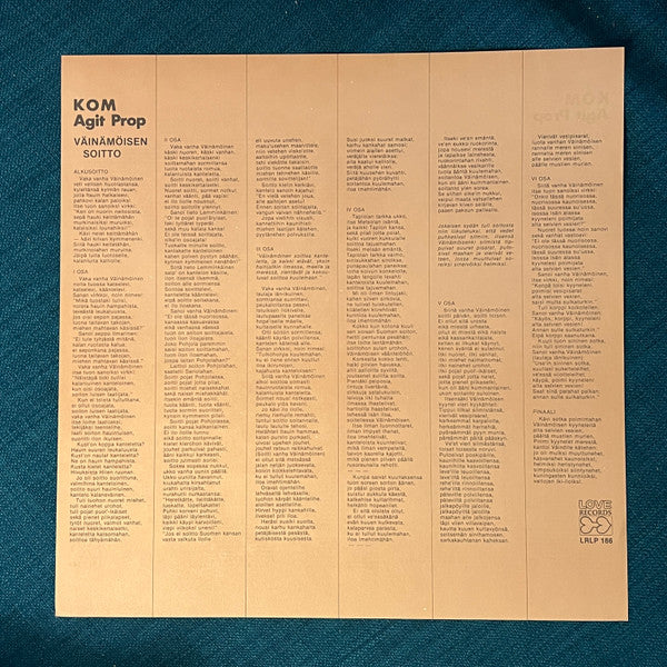 KOM-Teatteri & Agit-Prop : Väinämöisen Soitto (LP, Album)