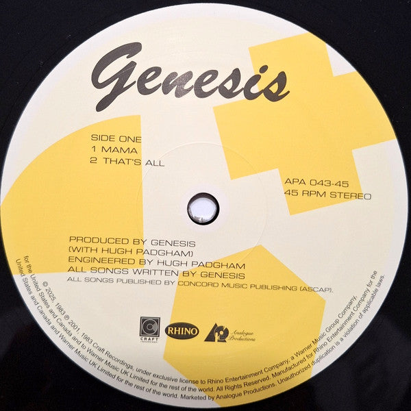 Genesis ~ Genesis (Vinyl) - Djungel & Jazz