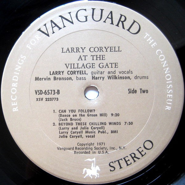 Larry Coryell : At The Village Gate (LP, Album, Pit)