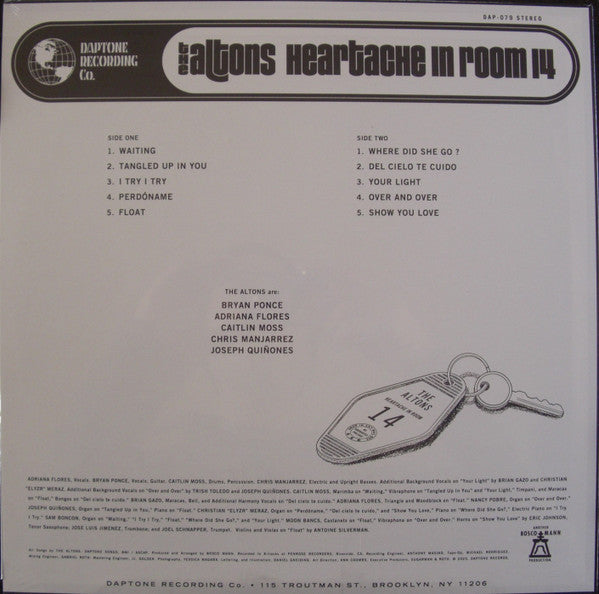 The Altons ~ Heartache In Room 14 (Vinyl) - Djungel & Jazz