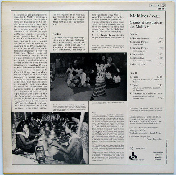 Various ~ Maldives/1 - Chants Et Percussions Des Maldives (Vinyl) - Djungel & Jazz