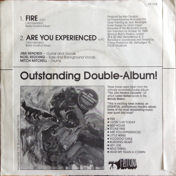 The Jimi Hendrix Experience ~ Fire (Vinyl) - Djungel & Jazz