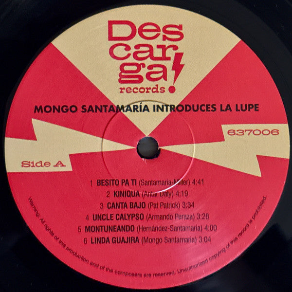 Mongo Santamaria Orchestra & La Lupe ~ Mongo Introduces La Lupe (Vinyl) - Djungel & Jazz