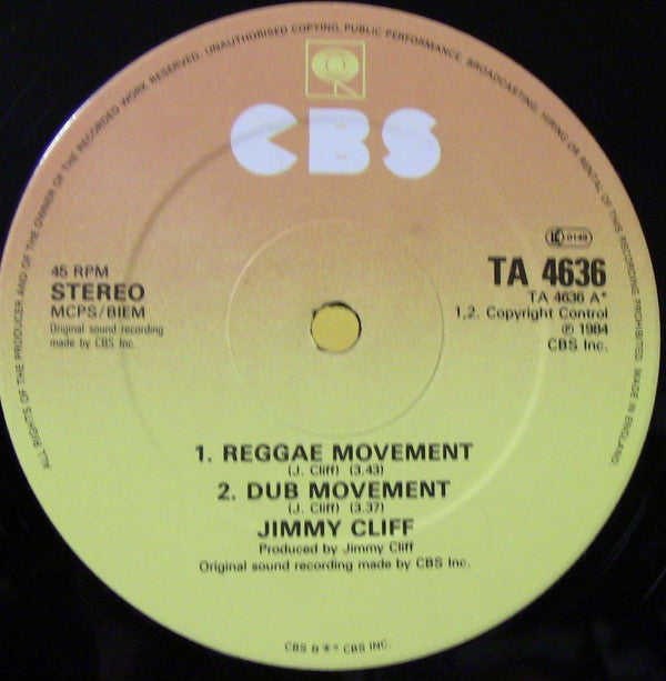 Jimmy Cliff : Reggae Movement (12", Single)