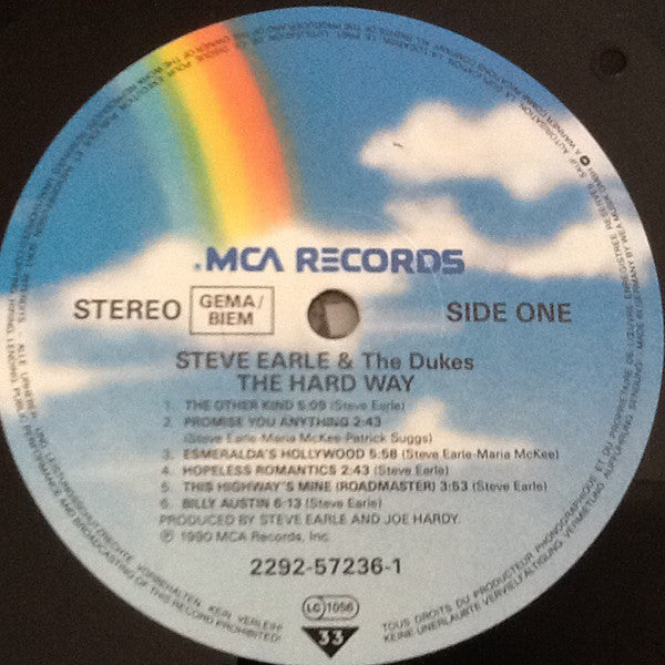 Steve Earle And The Dukes ~ The Hard Way (Vinyl) - Djungel & Jazz