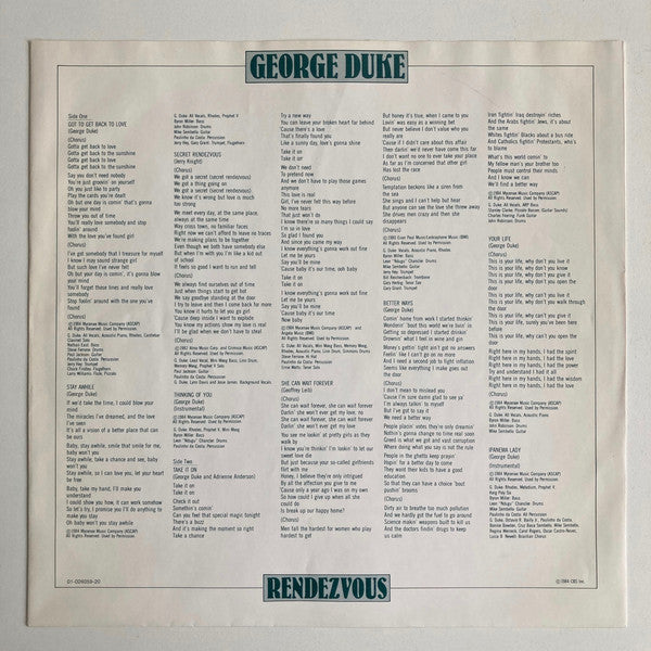 George Duke ~ Rendezvous (Vinyl) - Djungel & Jazz