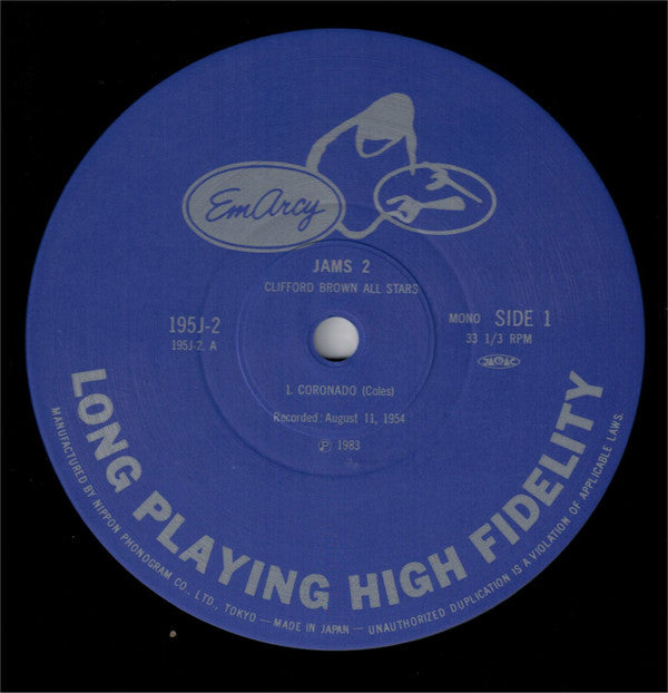Clifford Brown All Stars ~ Jams 2 (Vinyl) - Djungel & Jazz