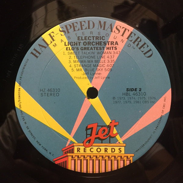 Electric Light Orchestra ~ ELO's Greatest Hits (Vinyl) - Djungel & Jazz