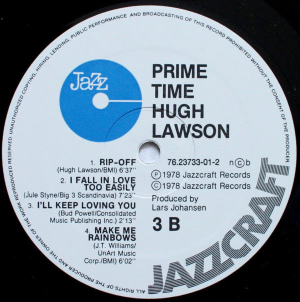 Hugh Lawson ~ Prime Time (Vinyl) - Djungel & Jazz