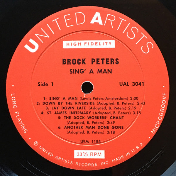 Brock Peters ~ Sing'A Man (Vinyl) - Djungel & Jazz