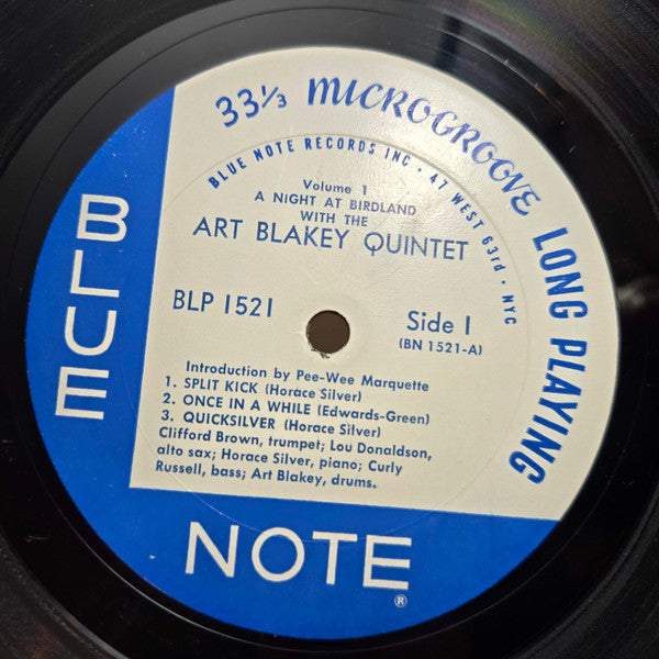 Art Blakey Quintet ~ A Night At Birdland, Volume 1 (Vinyl) - Djungel & Jazz
