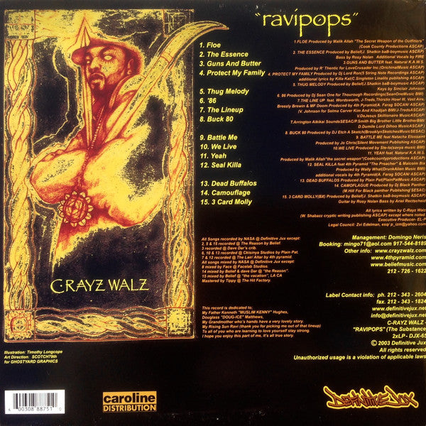 C-Rayz Walz ~ Ravipops (The Substance) (Vinyl) - Djungel & Jazz