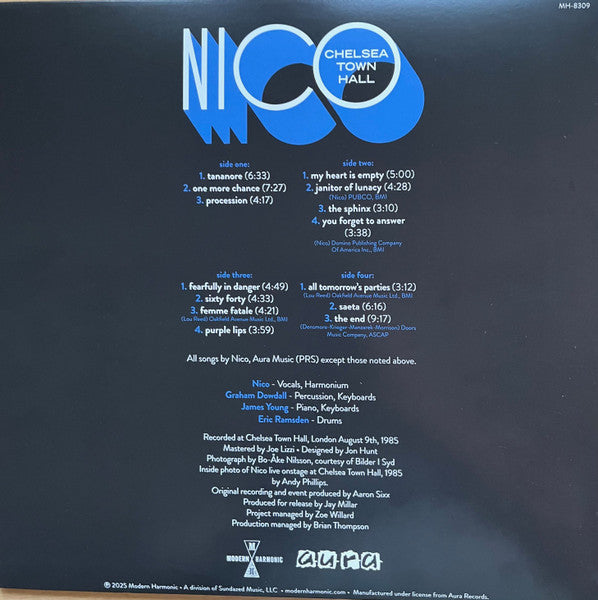 Nico ~ Chelsea Town Hall (Vinyl) - Djungel & Jazz