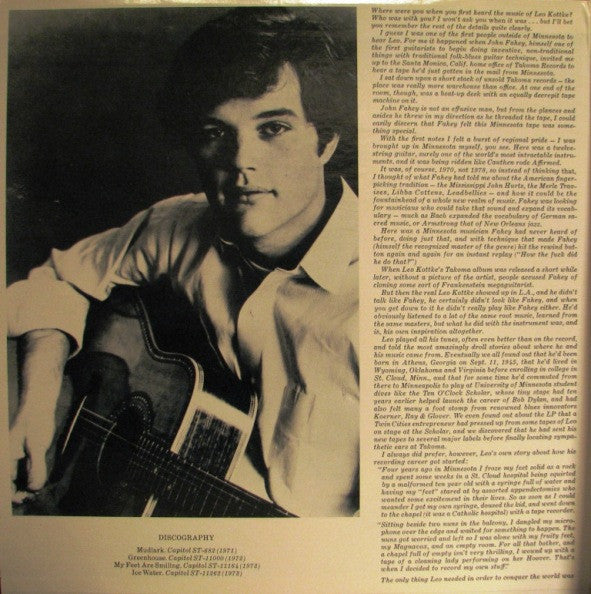 Leo Kottke ~ The Best (Vinyl) - Djungel & Jazz