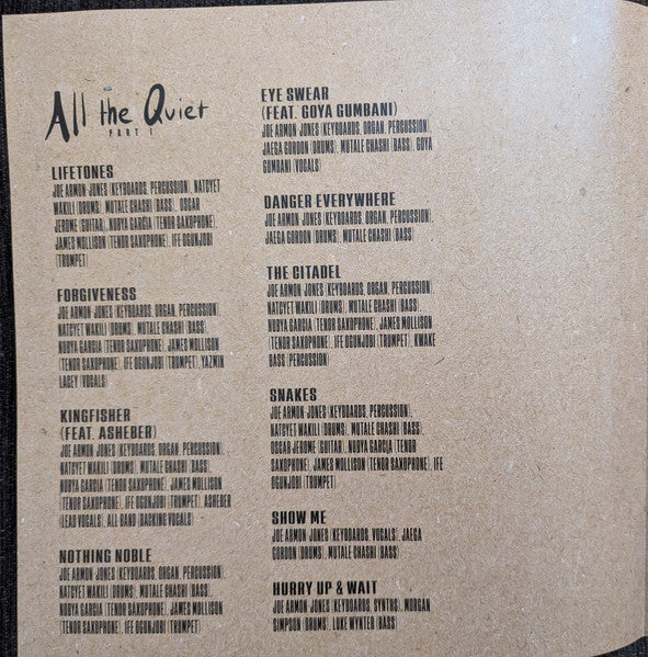 Joe Armon-Jones ~ All The Quiet (Part I) (Vinyl) - Djungel & Jazz