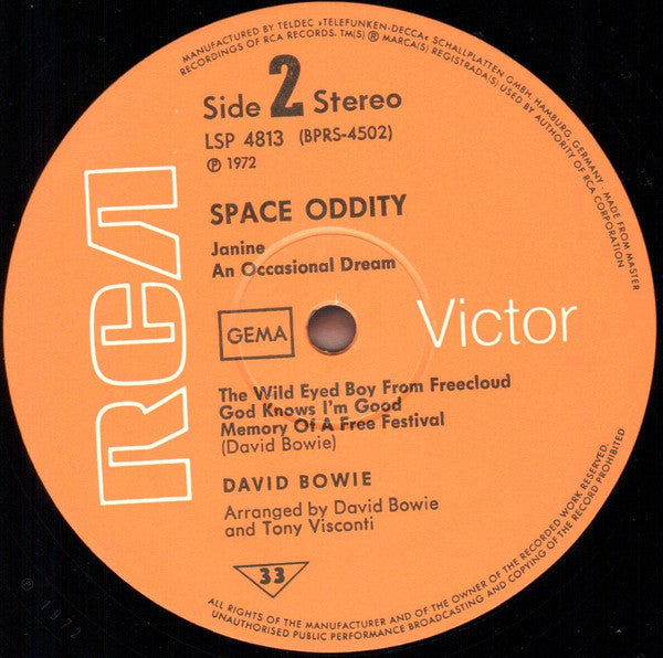 David Bowie : Space Oddity (LP, Album, RE)