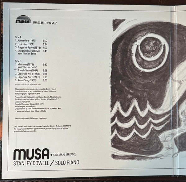 Stanley Cowell ~ Musa • Ancestral Streams (Vinyl) - Djungel & Jazz