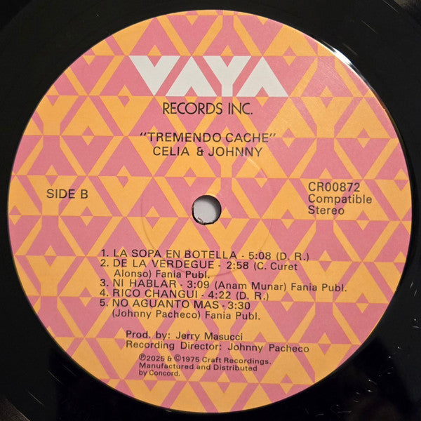 Celia Cruz & Johnny Pacheco ~ Tremendo Caché (Vinyl) - Djungel & Jazz