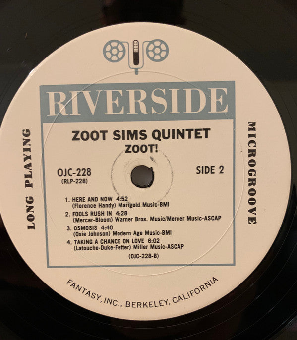 The Zoot Sims Quintet ~ Zoot! (Vinyl) - Djungel & Jazz