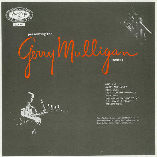 Gerry Mulligan And His Sextet ~ Presenting The Gerry Mulligan Sextet (Vinyl) - Djungel & Jazz