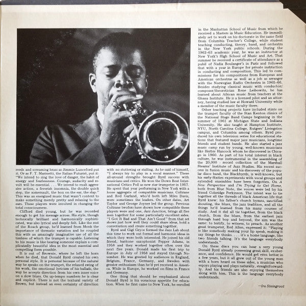 Donald Byrd ~ House Of Byrd (Vinyl) - Djungel & Jazz