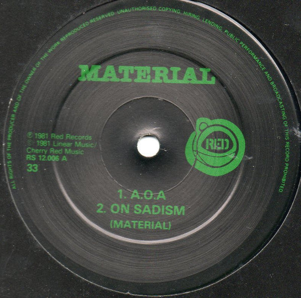 Material ~ Temporary Music 1 (Vinyl) - Djungel & Jazz