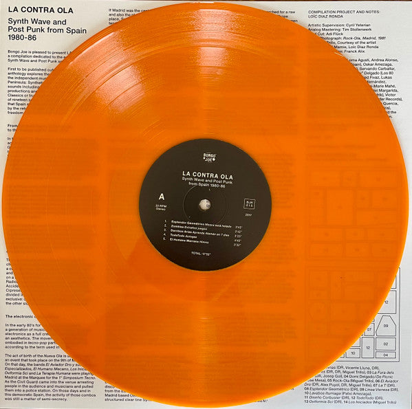 Various ~ La Contra Ola (Synth Wave And Post Punk From Spain 1980-86) (Vinyl) - Djungel & Jazz