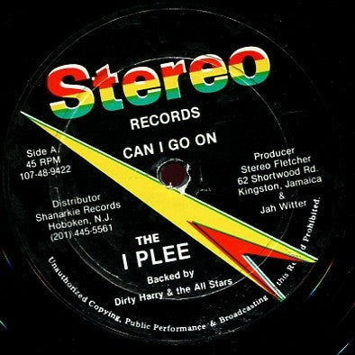 I Plee* : Can I Go On (12")