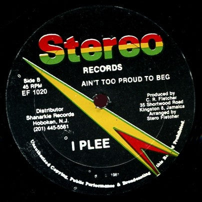 I Plee* : Can I Go On (12")