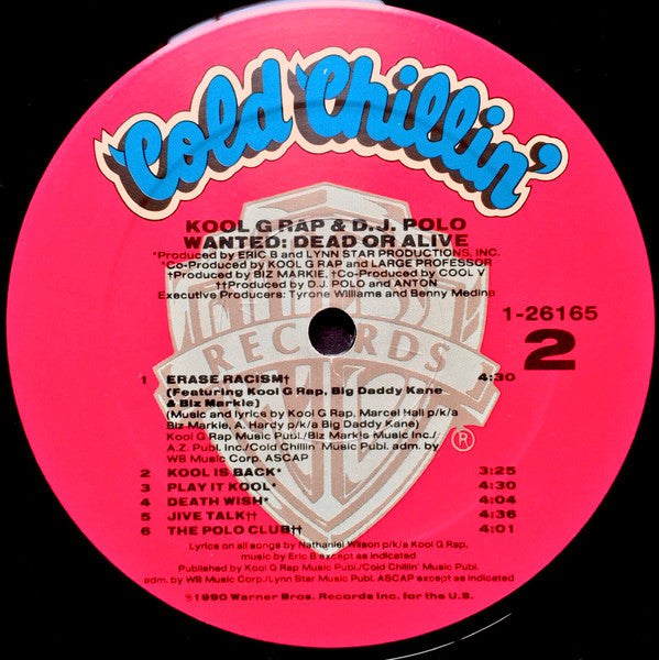 Kool G Rap & D.J. Polo ~ Wanted: Dead Or Alive (Vinyl) - Djungel & Jazz