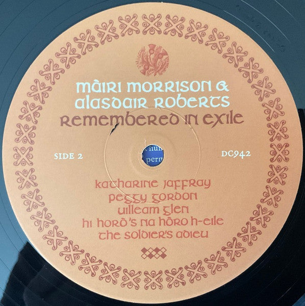 Màiri Morrison & Alasdair Roberts ~ Remembered In Exile (Songs And Ballads From Nova Scotia) (Vinyl) - Djungel & Jazz