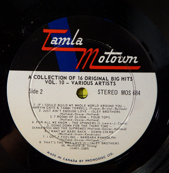 Various ~ The Motown Sound - 16 Big Hits Vol. 10 (Vinyl) - Djungel & Jazz