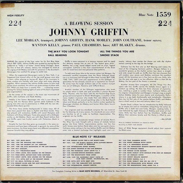 Johnny Griffin ~ A Blowing Session (Vinyl) - Djungel & Jazz