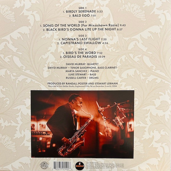 David Murray Quartet ~ Birdly Serenade (Vinyl) - Djungel & Jazz