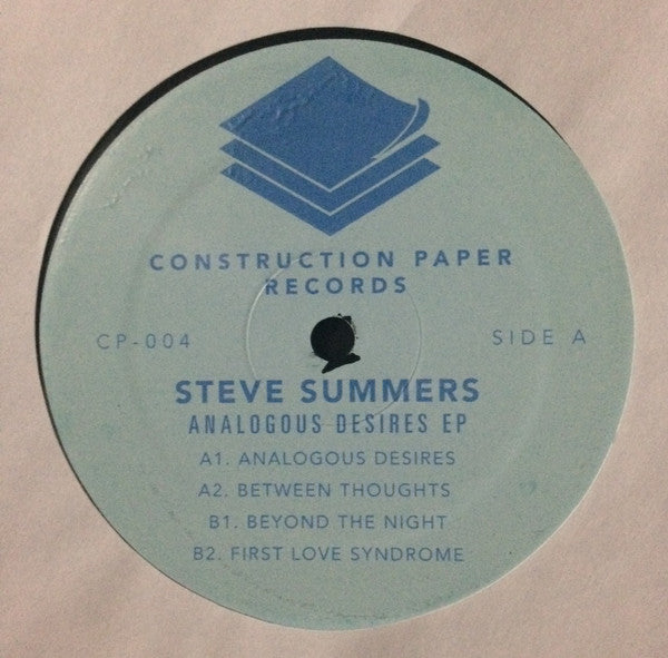 Steve Summers (3) : Analogous Desires EP (12", EP)