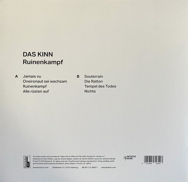 Das Kinn ~ Ruinenkampf (Vinyl) - Djungel & Jazz