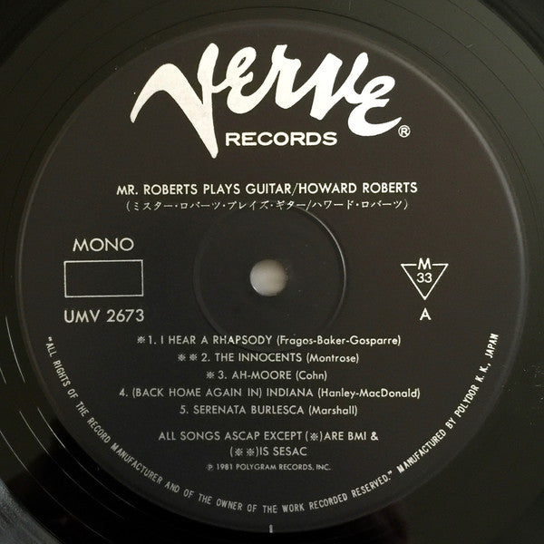 Howard Roberts ~ Mr. Roberts Plays Guitar (Vinyl) - Djungel & Jazz