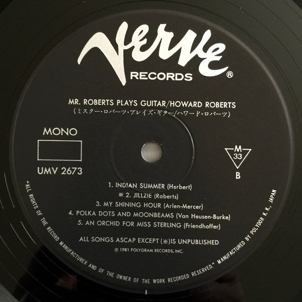 Howard Roberts ~ Mr. Roberts Plays Guitar (Vinyl) - Djungel & Jazz