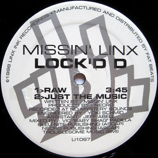 Missin' Linx ~ M.I.A. / Lock'd D (Vinyl) - Djungel & Jazz