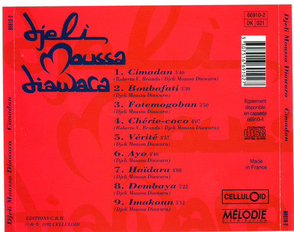 Djeli Moussa Diawara ~ Cimadan (Vinyl) - Djungel & Jazz