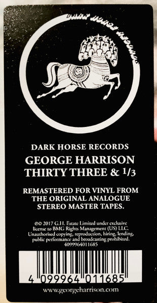 George Harrison ~ Thirty Three & 1/3 (Vinyl) - Djungel & Jazz